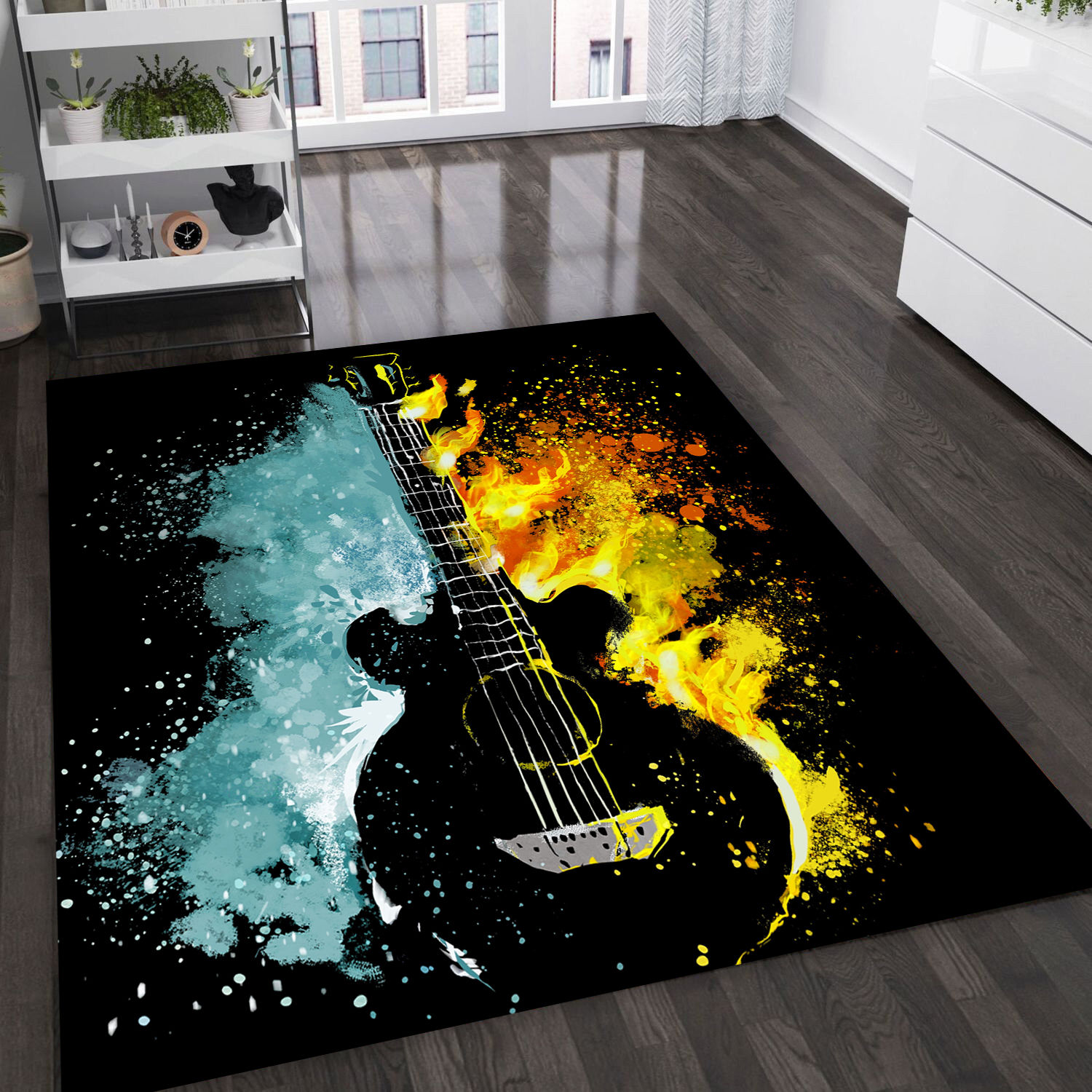 Ateş ve Su Gitar Halısı