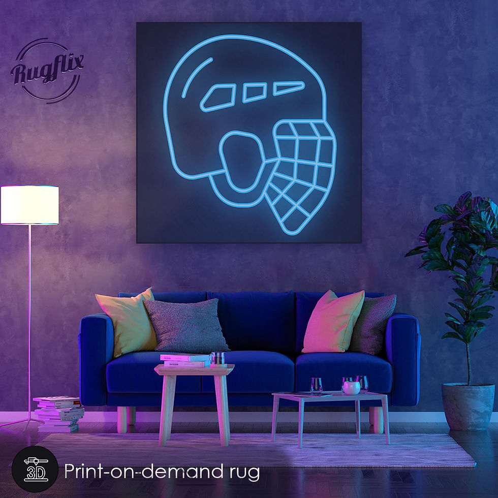 Küçük resim: Neon Hokey Kaskı Halısı