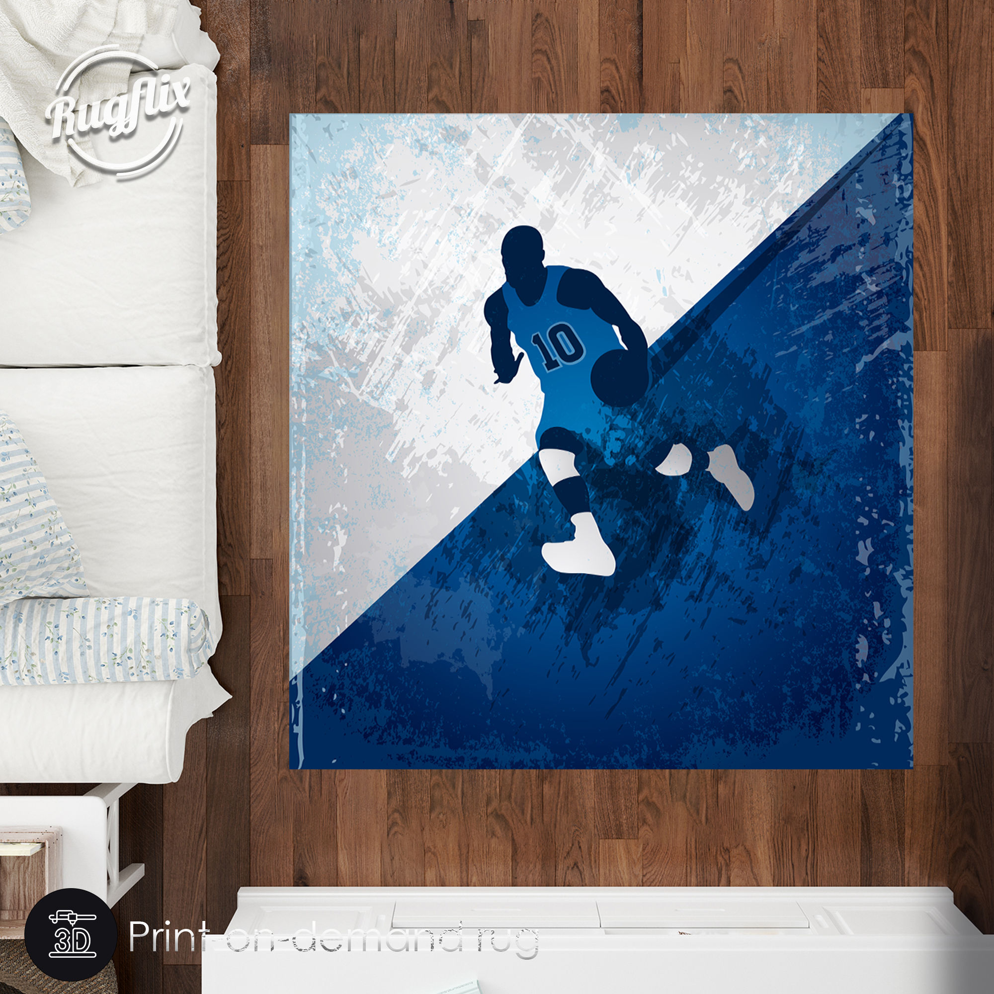 Basketball Design Rug