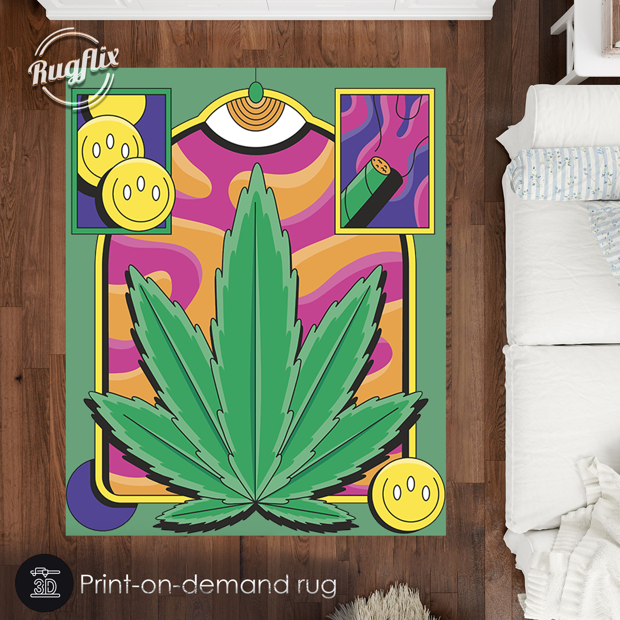 Weed Smoke Rug