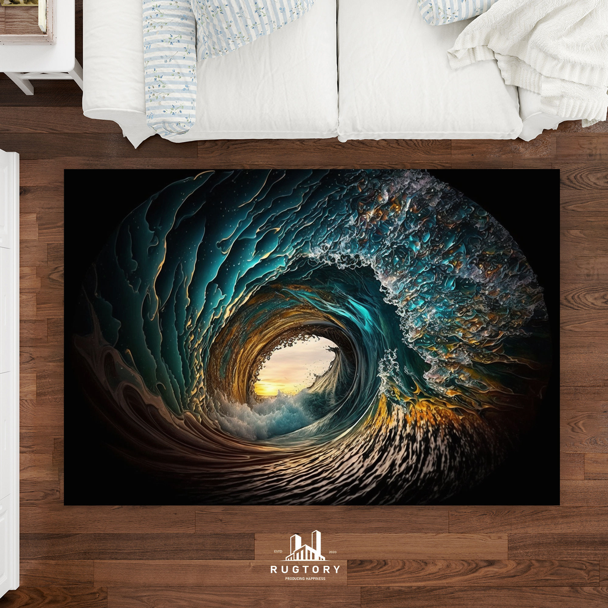 Dalgalı Girdap Halısı