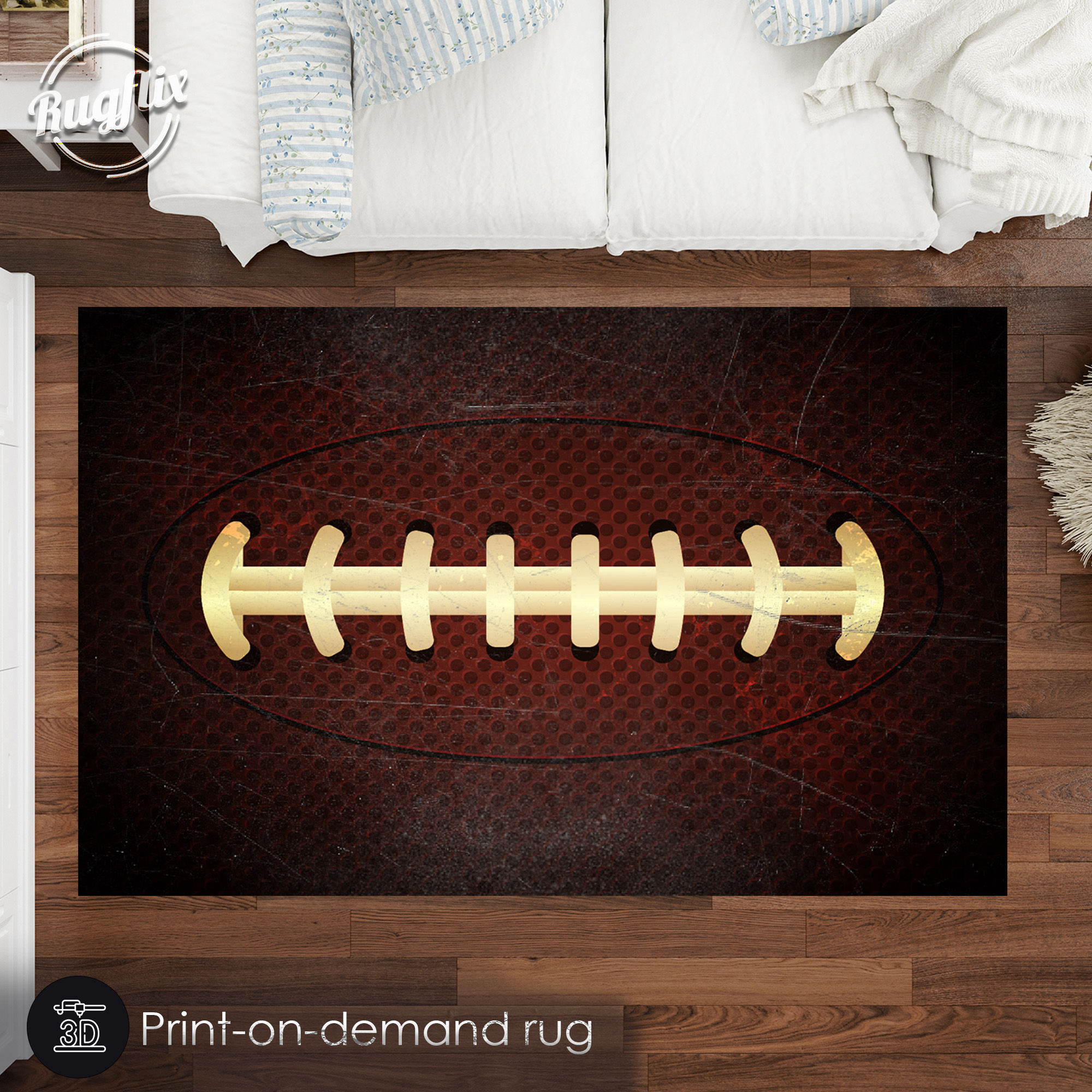 Baseball Ball Rug