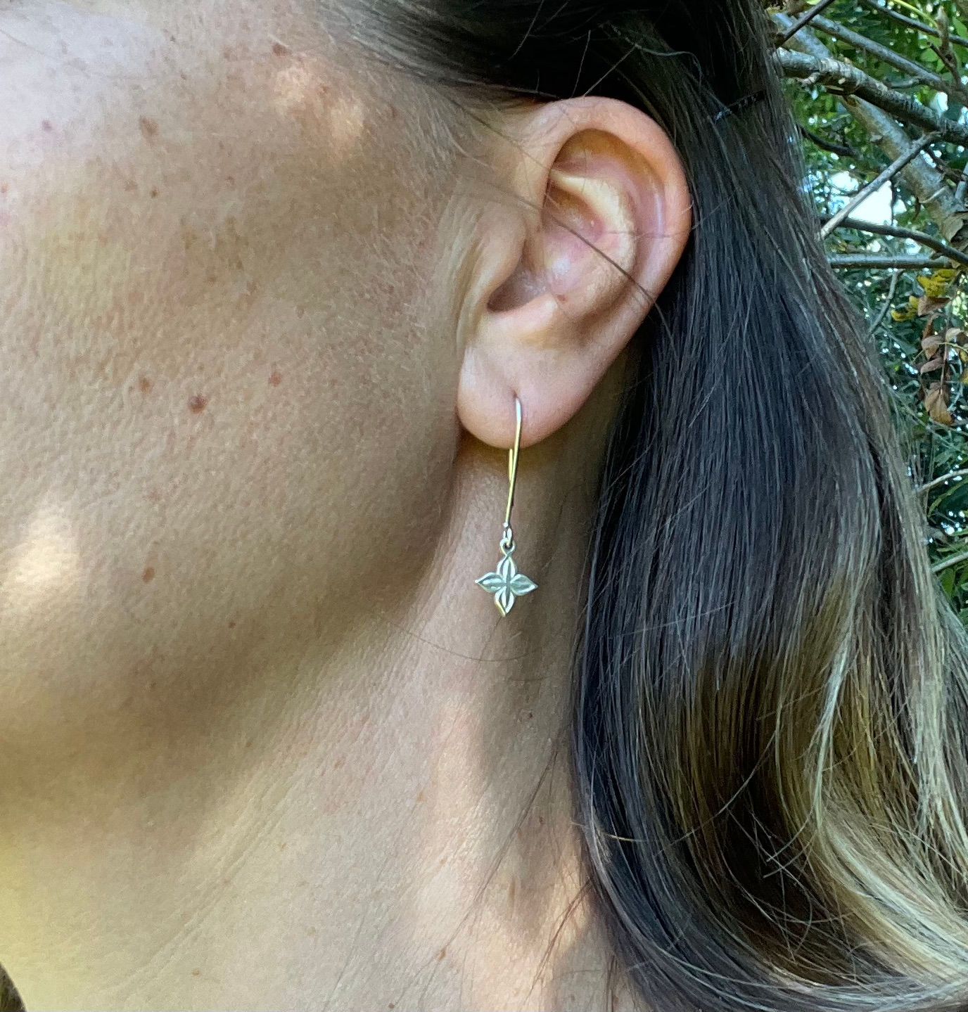 Anahita 2 silver earrings