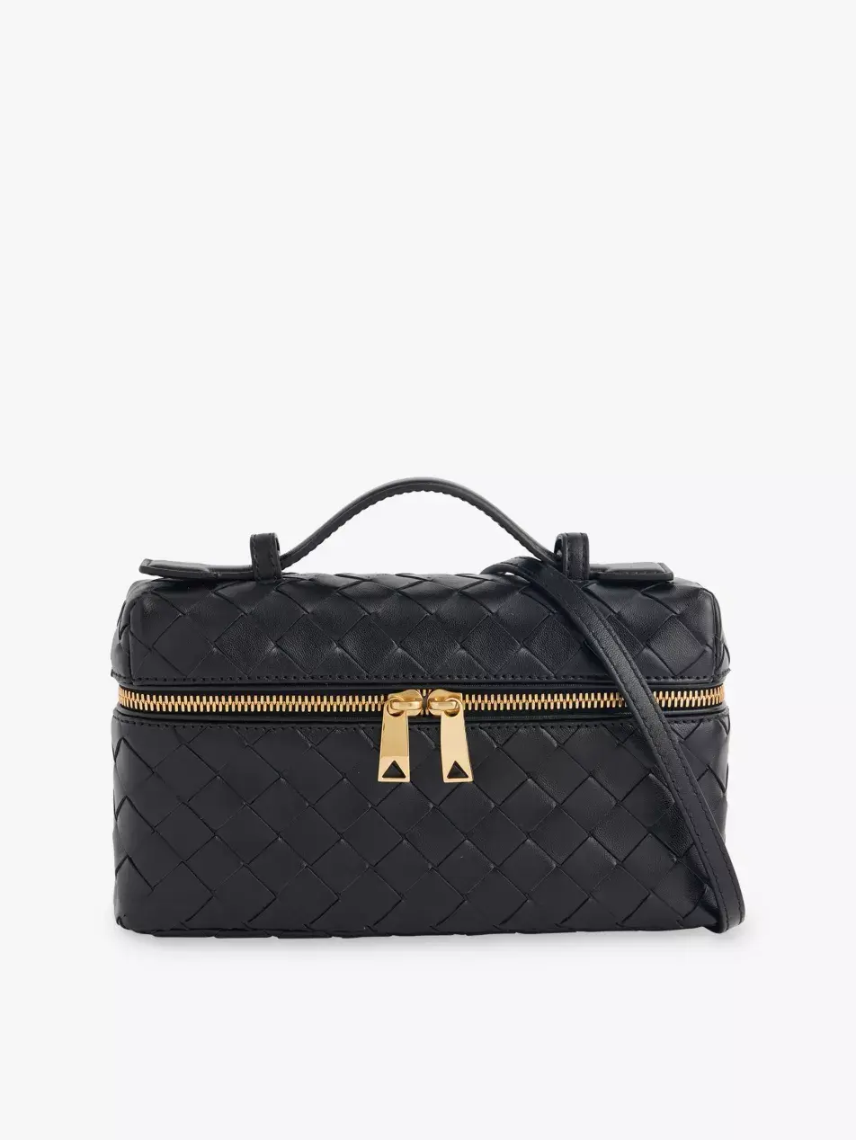 Vanity leather cross-body bag