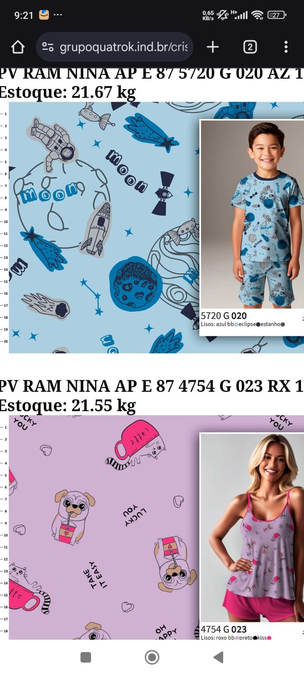 Miniatura: Malha P.V. Estampada