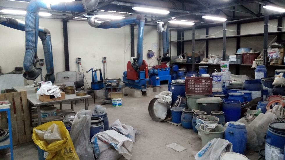Yeah well... This is the workshop or lab or whatever you want to call, at Hacettepe Mining Engineering dept. for preparing rock samples. There is a rock crusher there at the corner. I used it for crushing my basalt samples, after washing all parts of it with a shit ton of alcohol of course.
