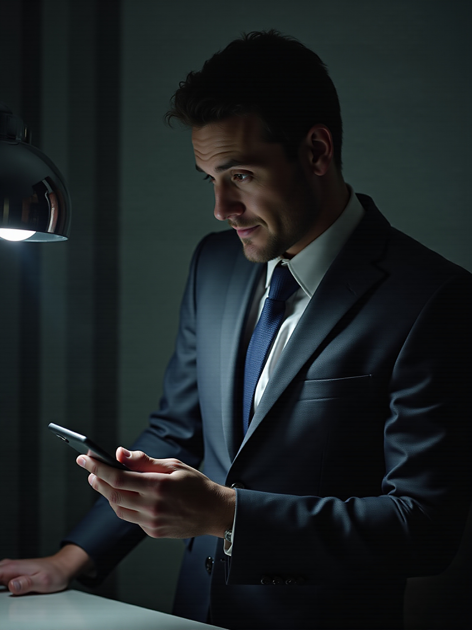 professional man with a cellular phone