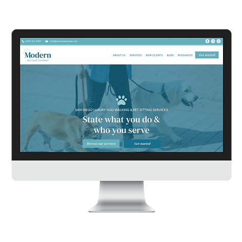 pet sitter Wix website template