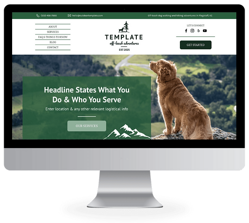 pet sitter Wix website template