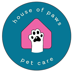 house of paws pet care circle logo