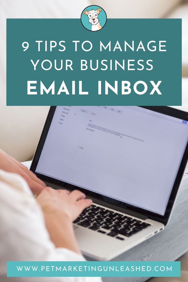 Managing your business email inbox for pet businesses.