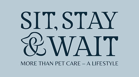 Sit Stay and Wait logo.