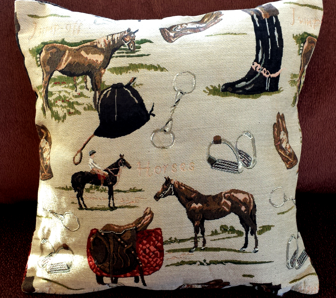 Equestrian Lovers Pillow Cover!
