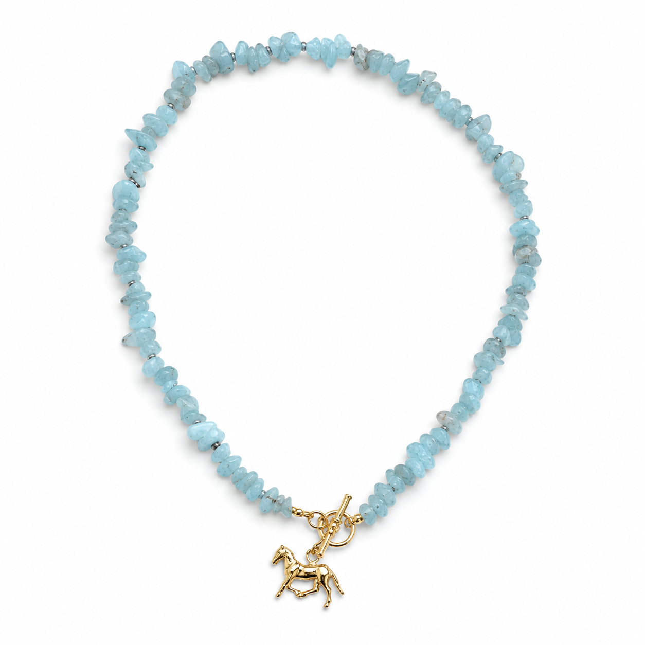 Natural Stone With A Pretty Sterling Silver Charm