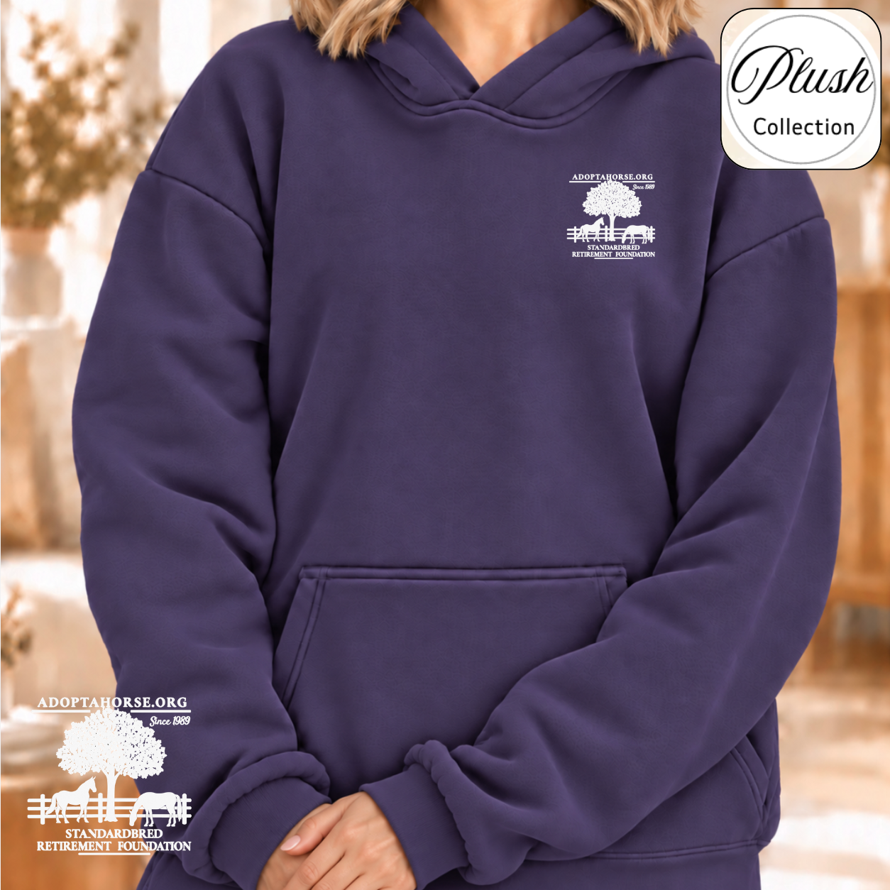 Our NEW Plush Hoodie! Super Soft - Plum