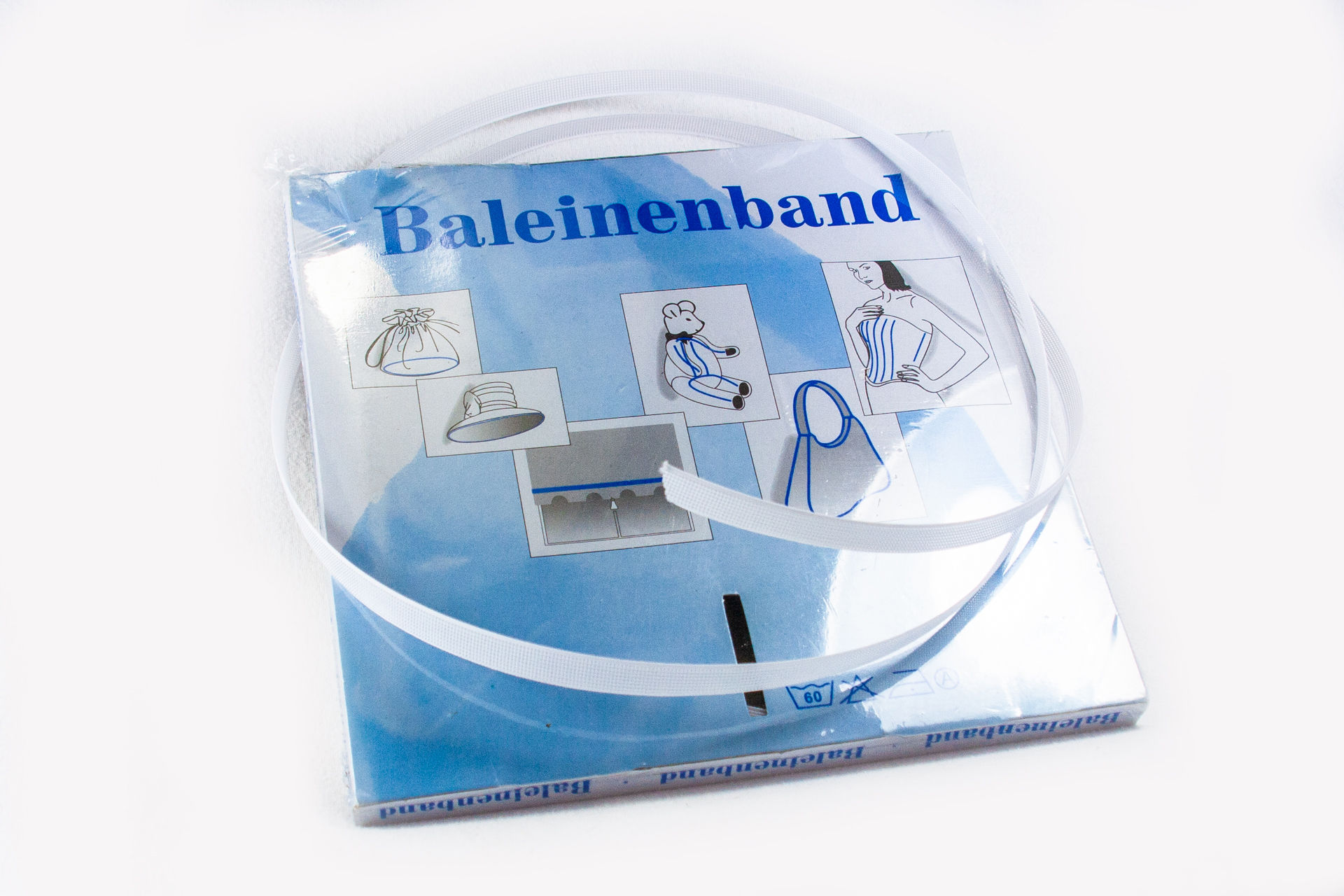 Baleinenband white 12mm
