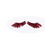 Thumbnail: Wimpers veertjes zwart met rode stippen