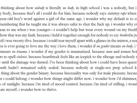 Two poems by nat raum
