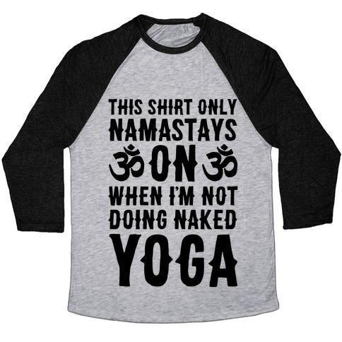Naked Yoga Unisex Tri-Blend Baseball Tee