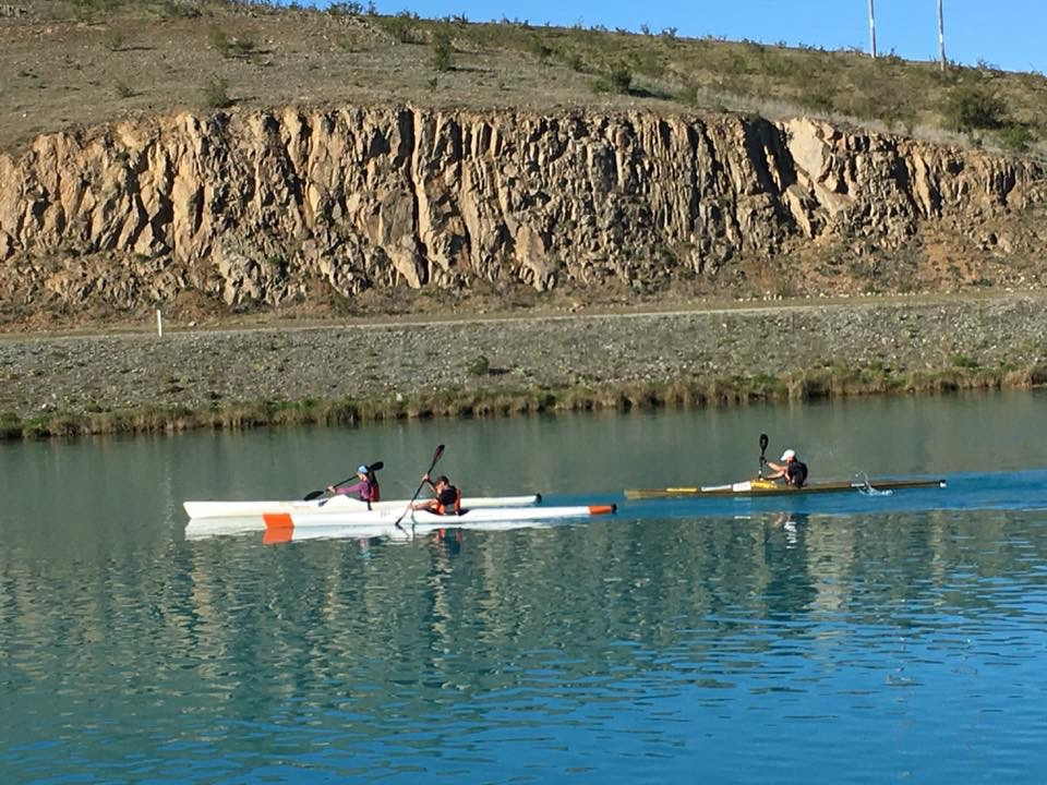 Steve Skinner kayak race on the canal