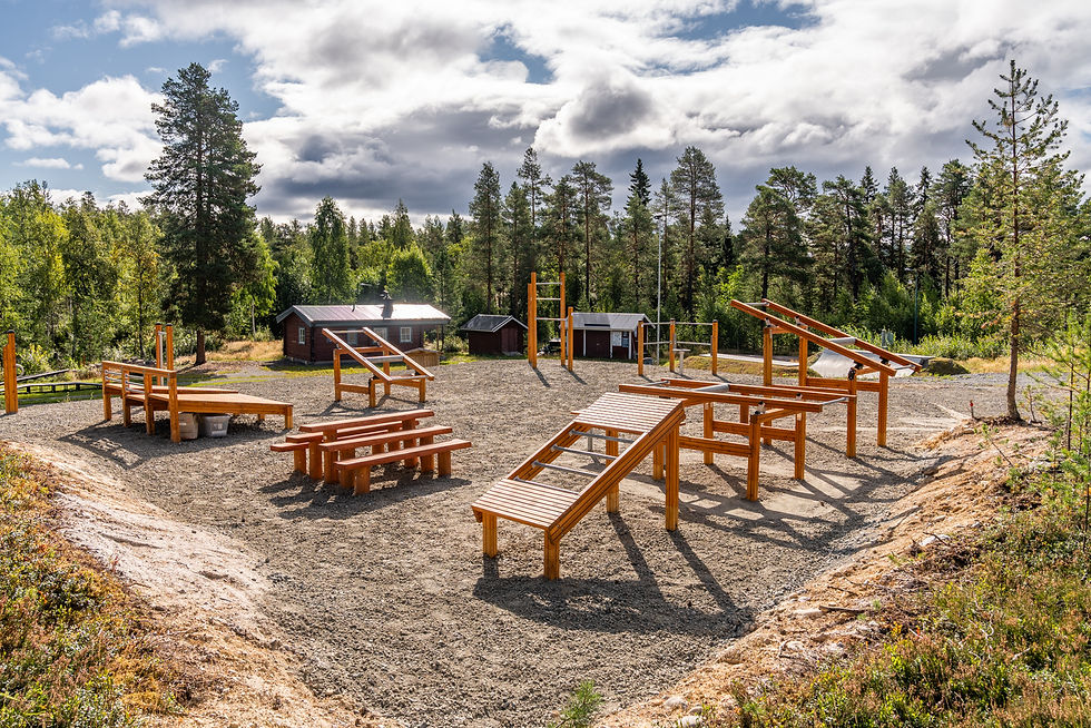 Nytt utegym i Idre - träna ute i naturen vid elljusspåret