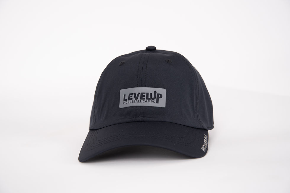 Thumbnail: LevelUp ProFlex PickleCap / Rubber Logo - Black