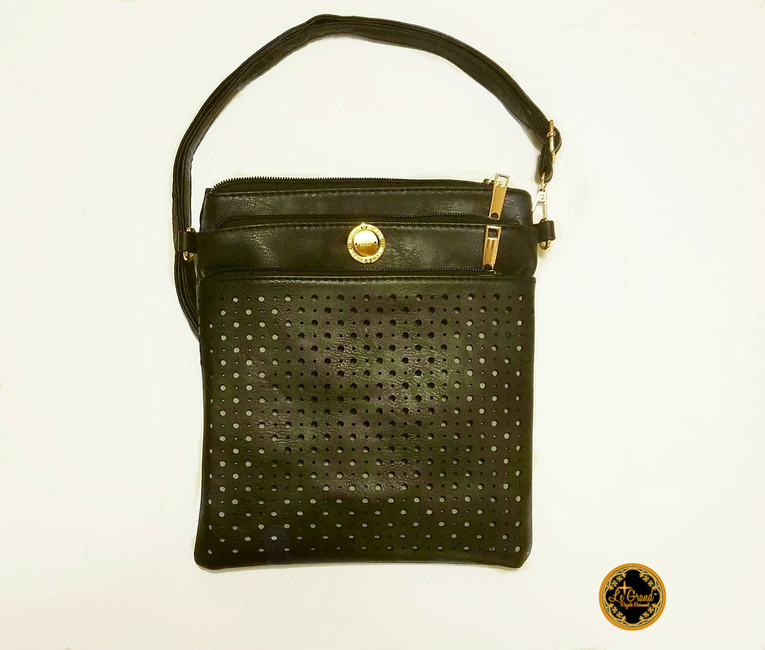 Messenger Bag "Royale" Unisex Black