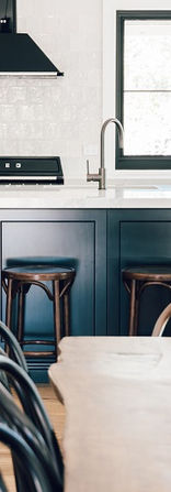 Modern Farmhouse Kitchen with Rustic and Black & White Elements