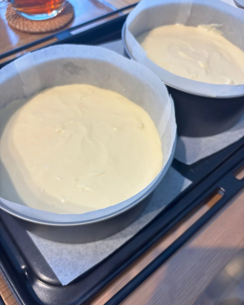 生米カンパーニュと米粉の酒粕チーズケーキ