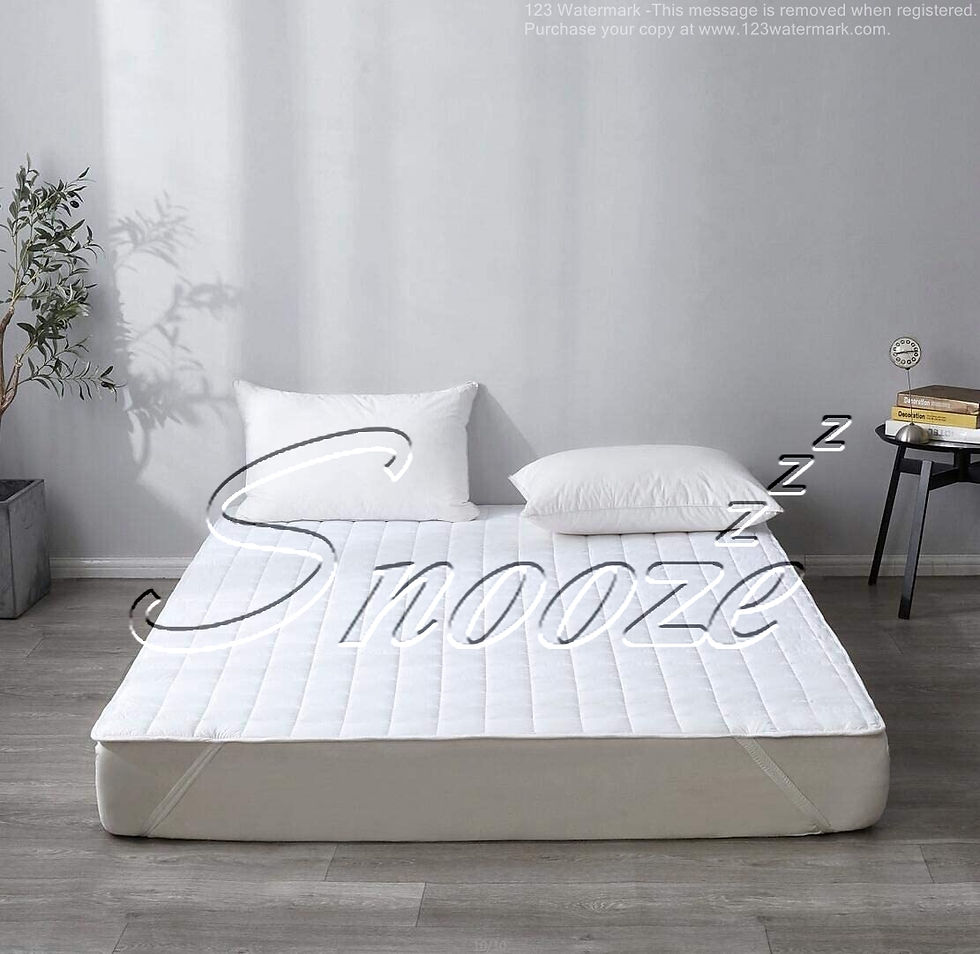 الصورة المصغرة: Snooze-Flat fiber mattress protector-سنوز-واقي مرتبة فايبر