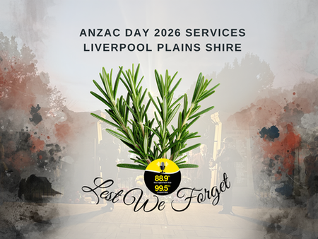 ANZAC Day 2026 commemorative services in the Liverpool Plains Shire 