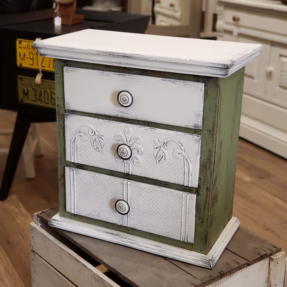 Petit rangement "Le romantique" vue de face