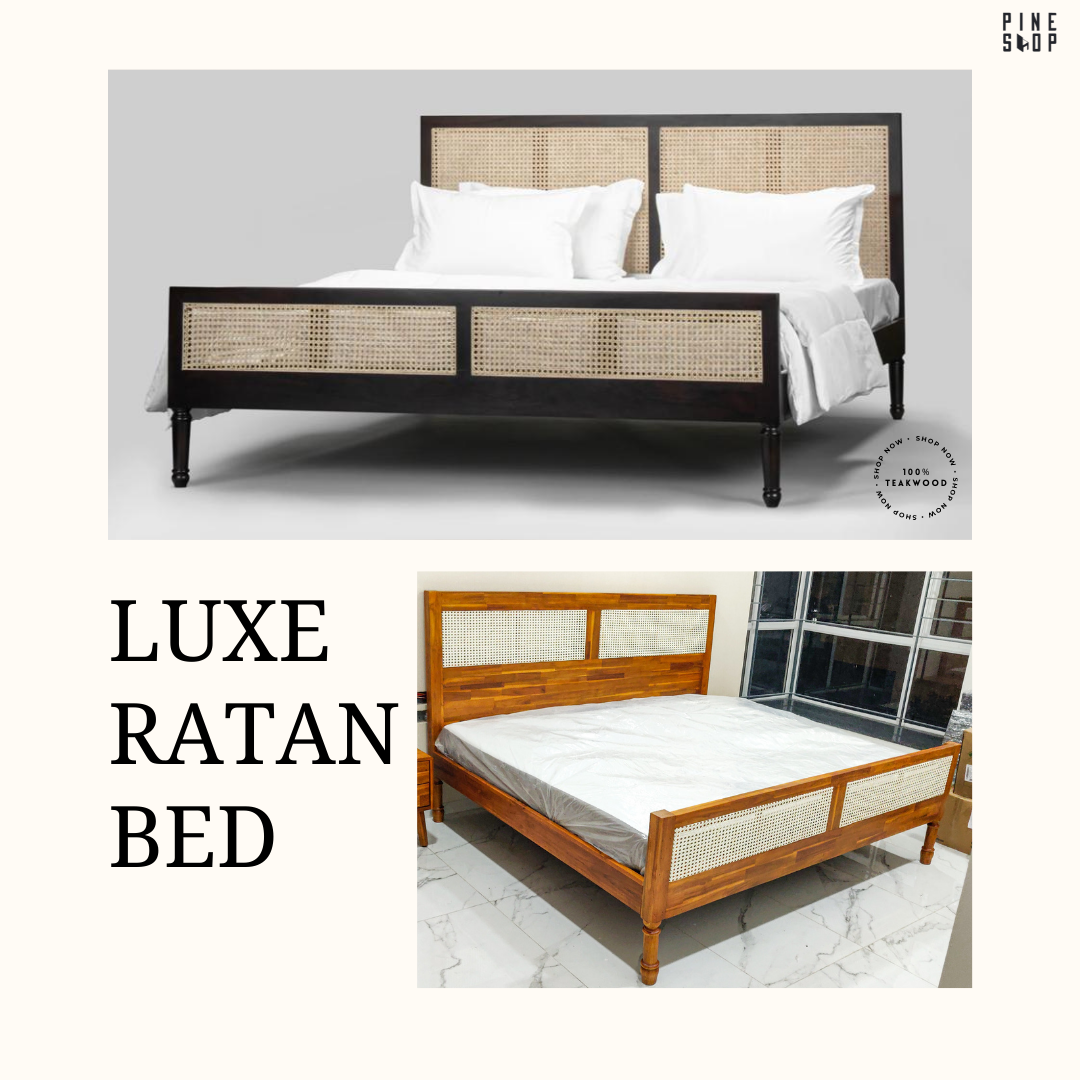 Luxe Cane Ratan Bed