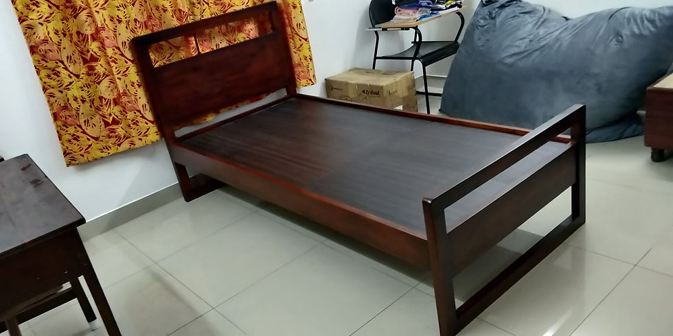 Thumbnail: Wok single bed with headboard