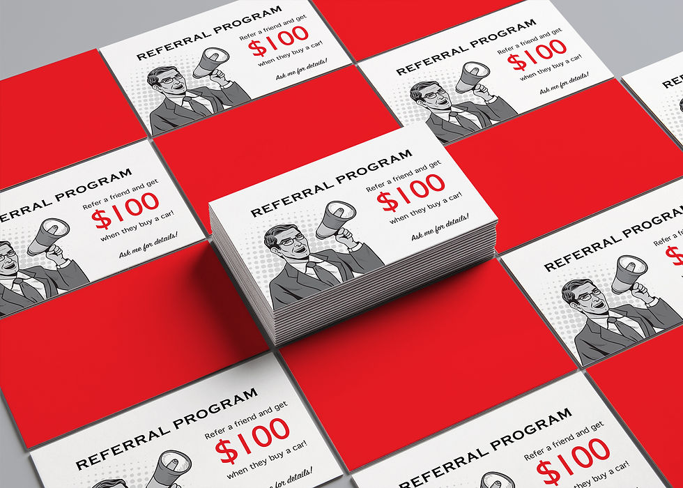 Cardinal Buick GMC | Automotive Referral Program Card