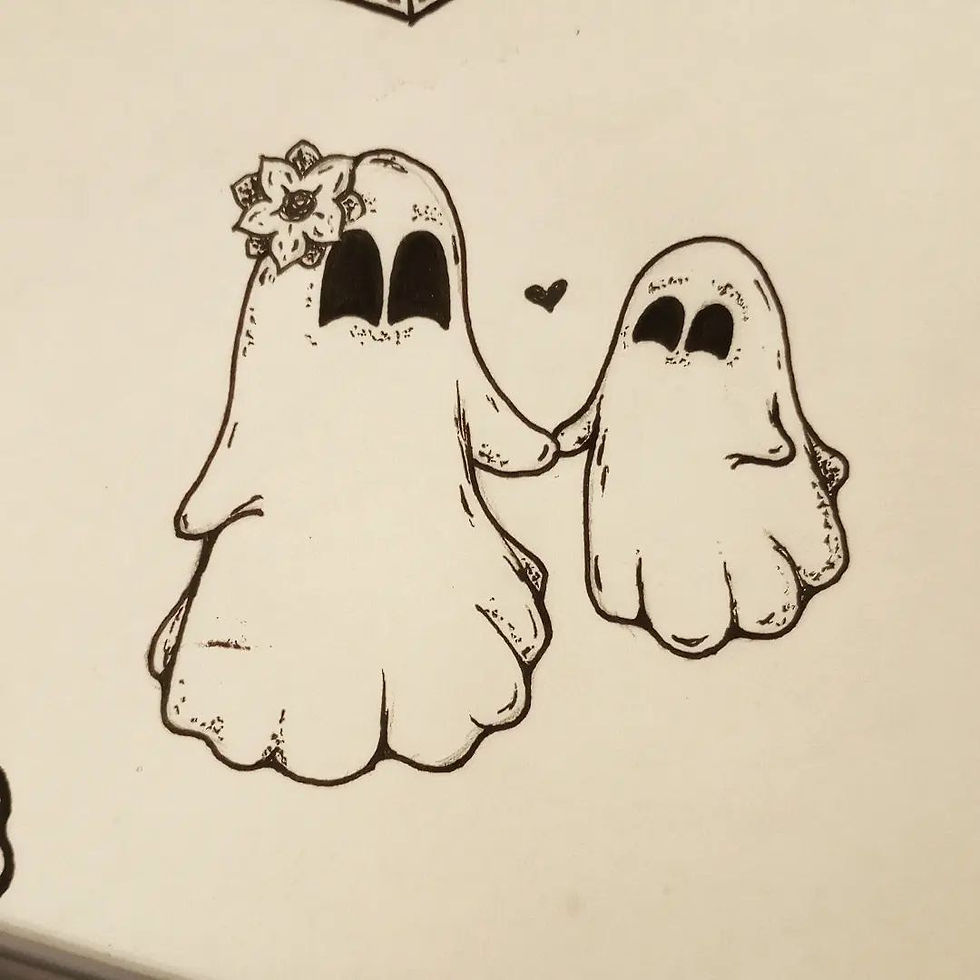 Day 14: A Spook & Her Baby Spooky