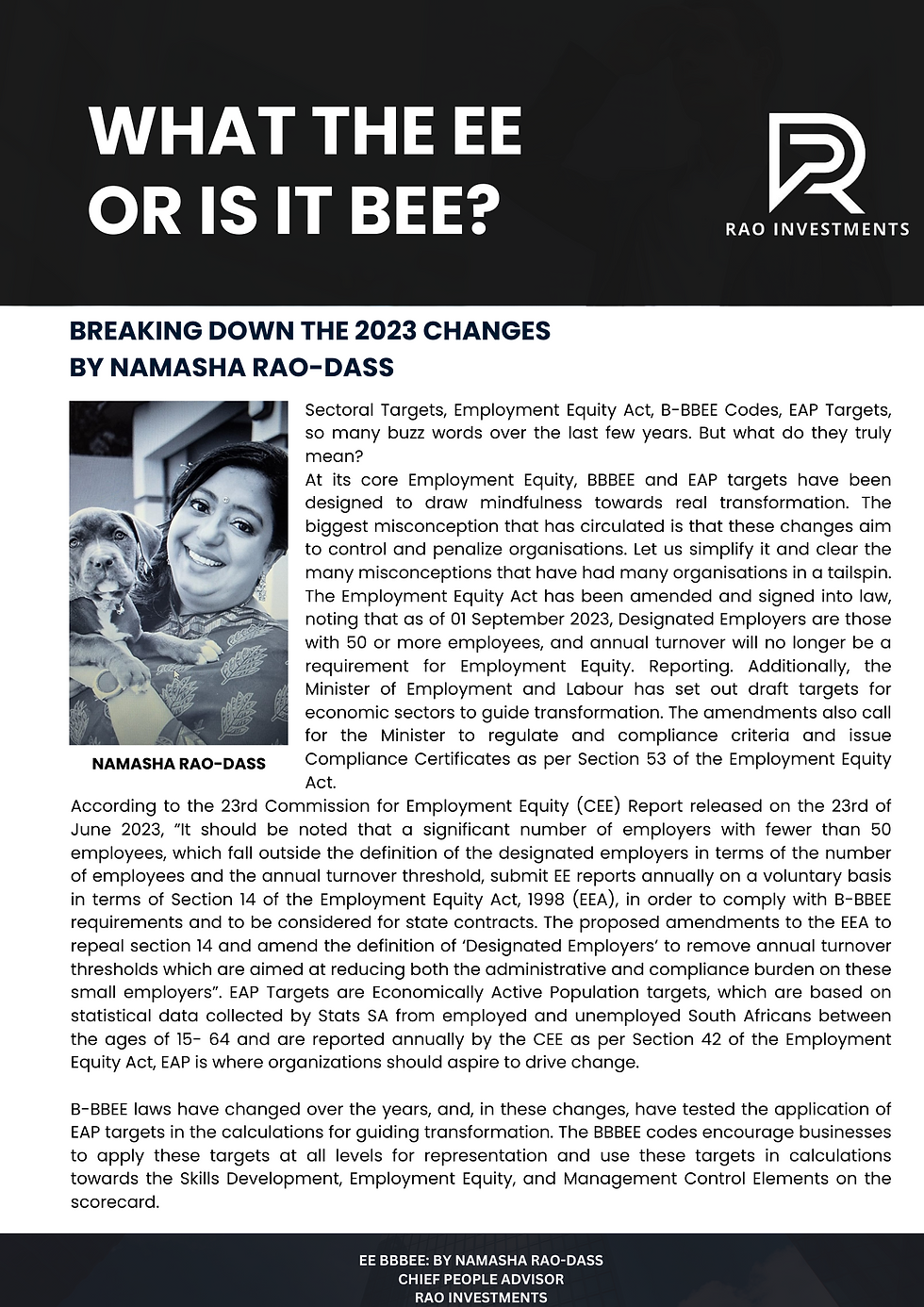 What the EE or is it BEE?