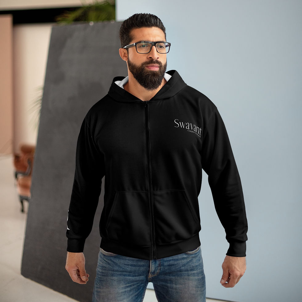Thumbnail: Unisex Zip Hoodie (AOP)