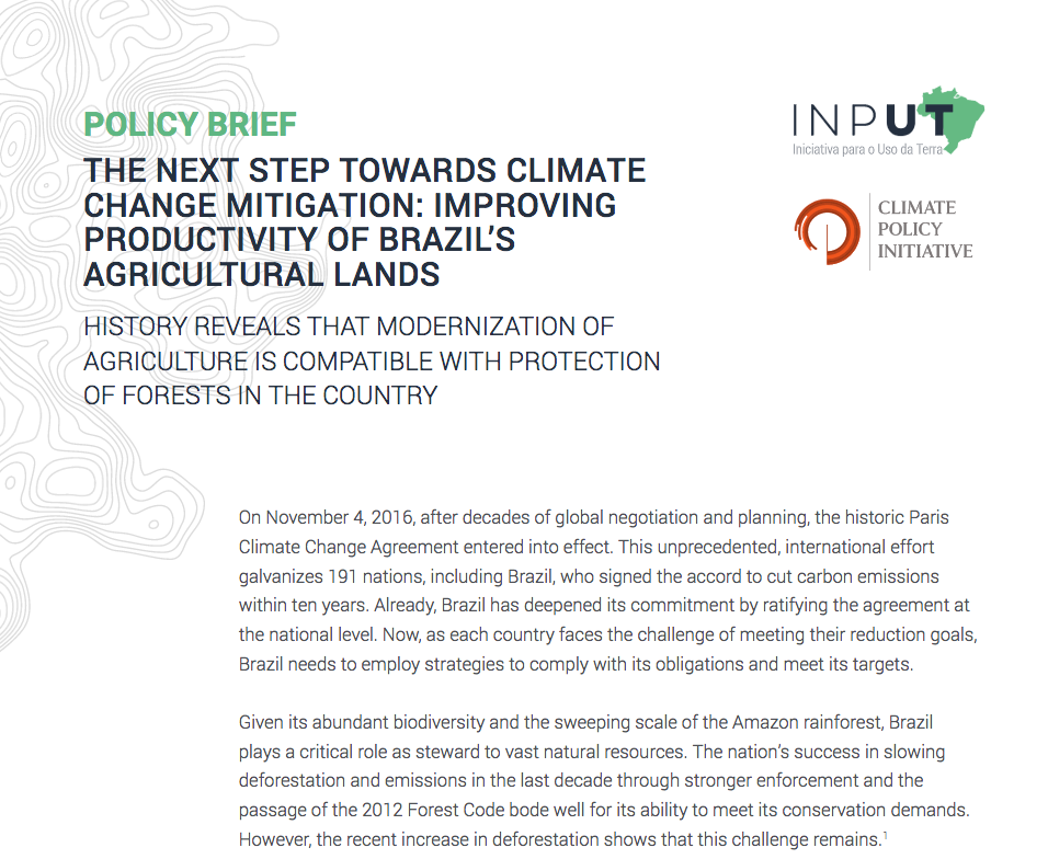 Agricultural Prodcutivity Policy Brief