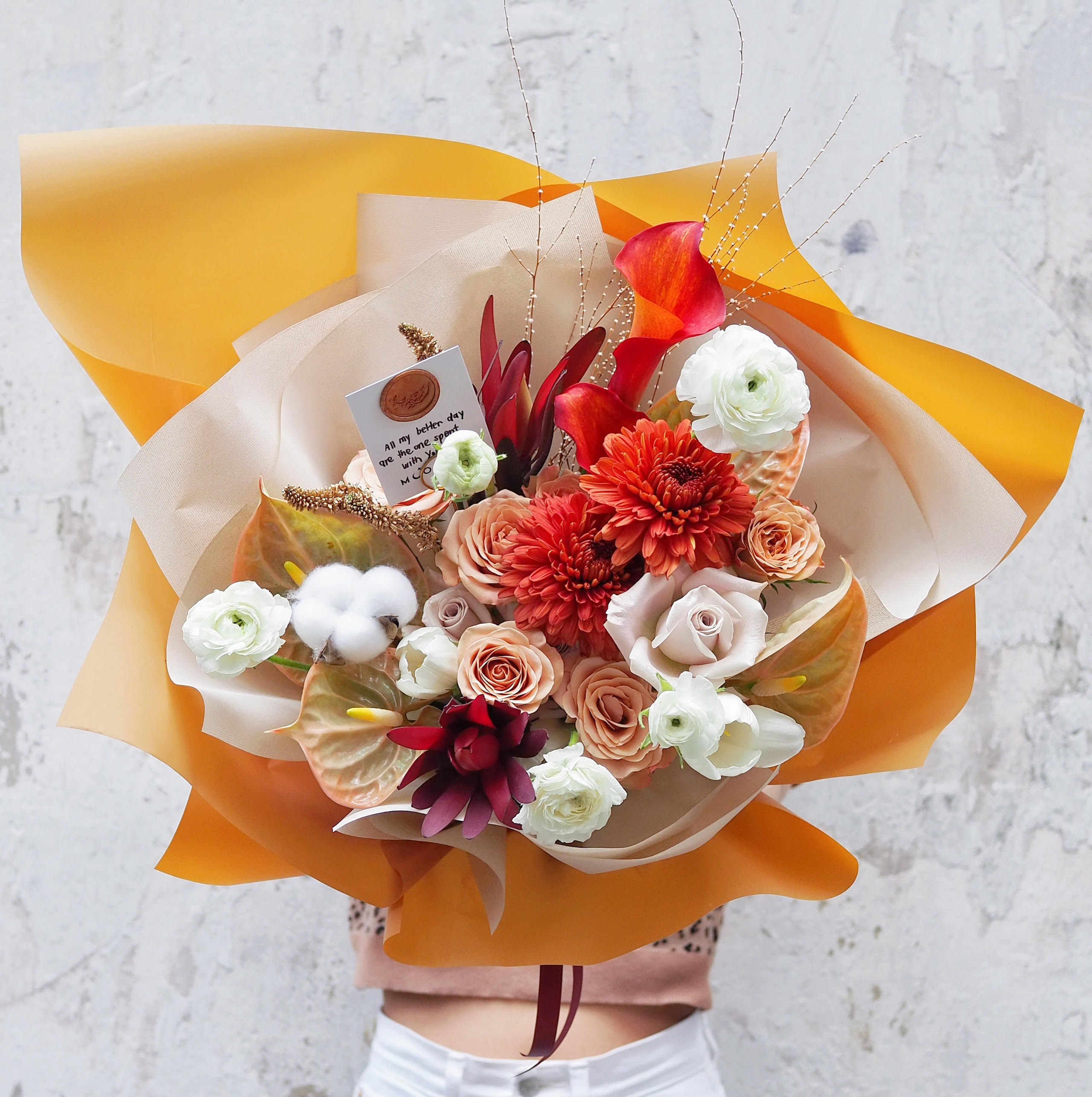 Creme Caramel Custard Bouquet