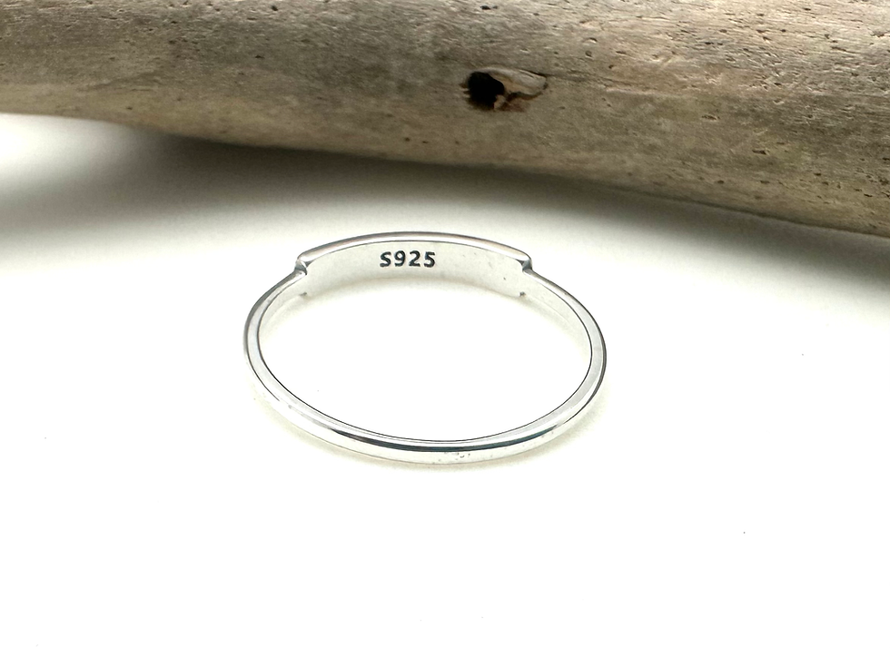 Thumbnail: Sr159 Silver Tree Signet Ring lightweight