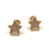 Thumbnail: H217 Gold Sparkling Star Post Earrings