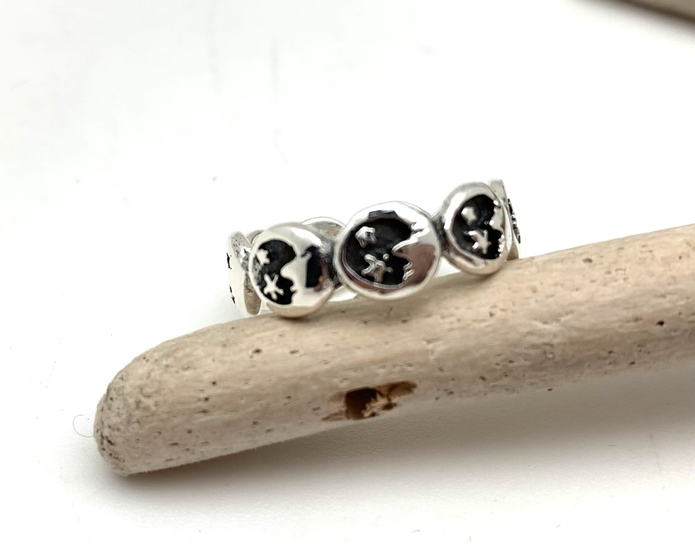 Thumbnail: Sr84 Cresent moon and Star all around ring
