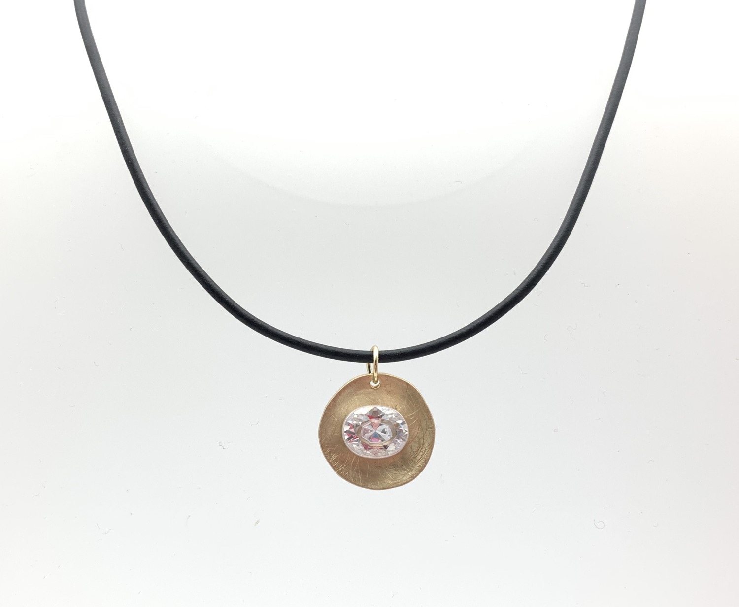 Thumbnail: NG70 Final Price $13 Gold and Silver Swarovski Necklace