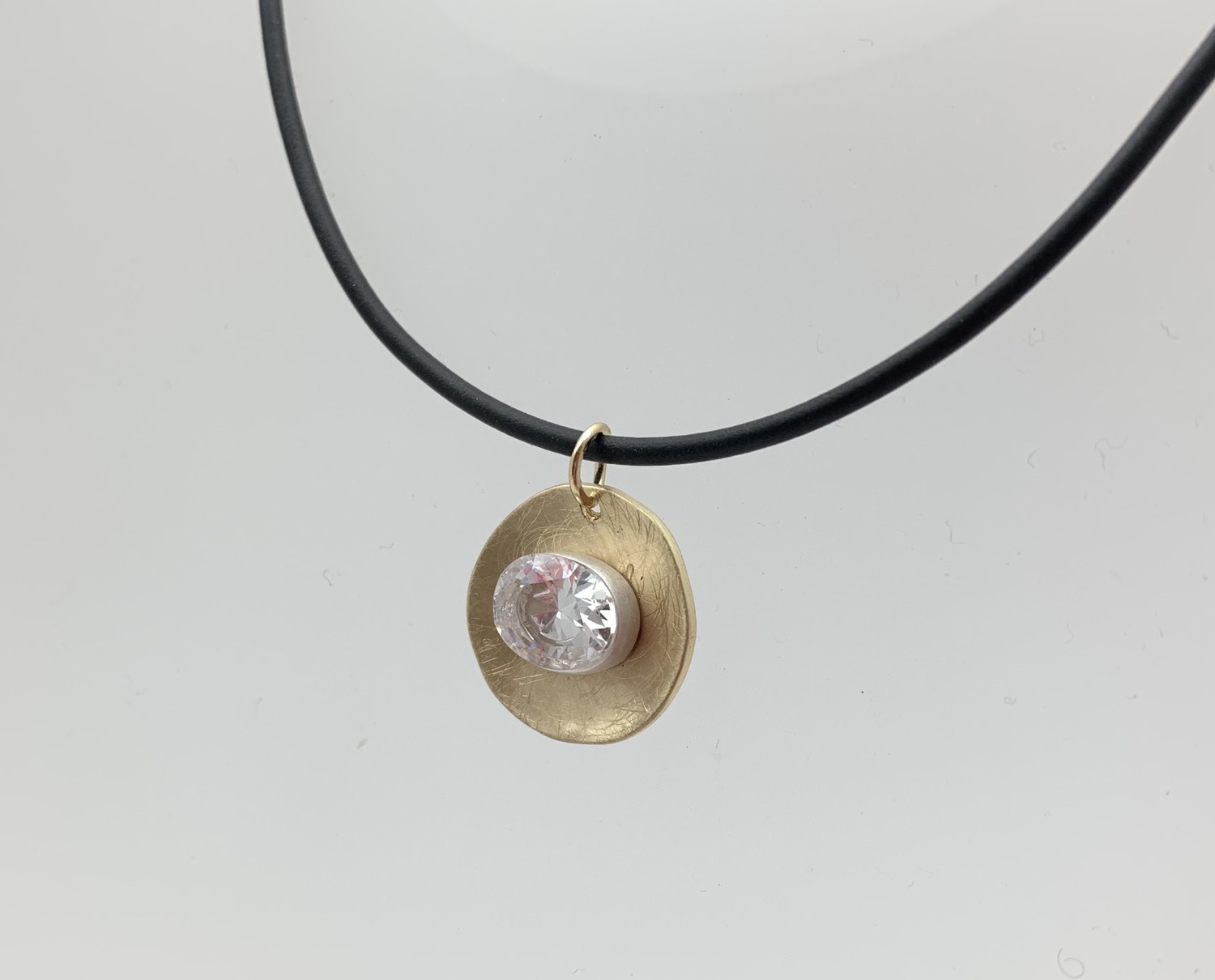 Thumbnail: NG70 Final Price $13 Gold and Silver Swarovski Necklace