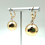 Thumbnail: H366 Gold Fill Large Ball Dangly Earrings
