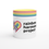 Thumbnail: White 11oz Ceramic Mug with Color Inside - 3 designs