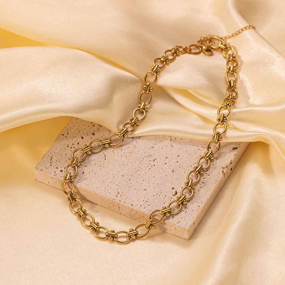 Build Your Own Gold Charm Necklace – Retro Base
