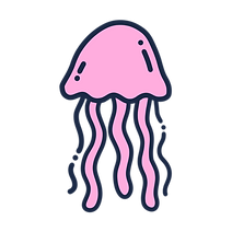 Pink jellyfish