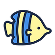 Blue and yellow fish